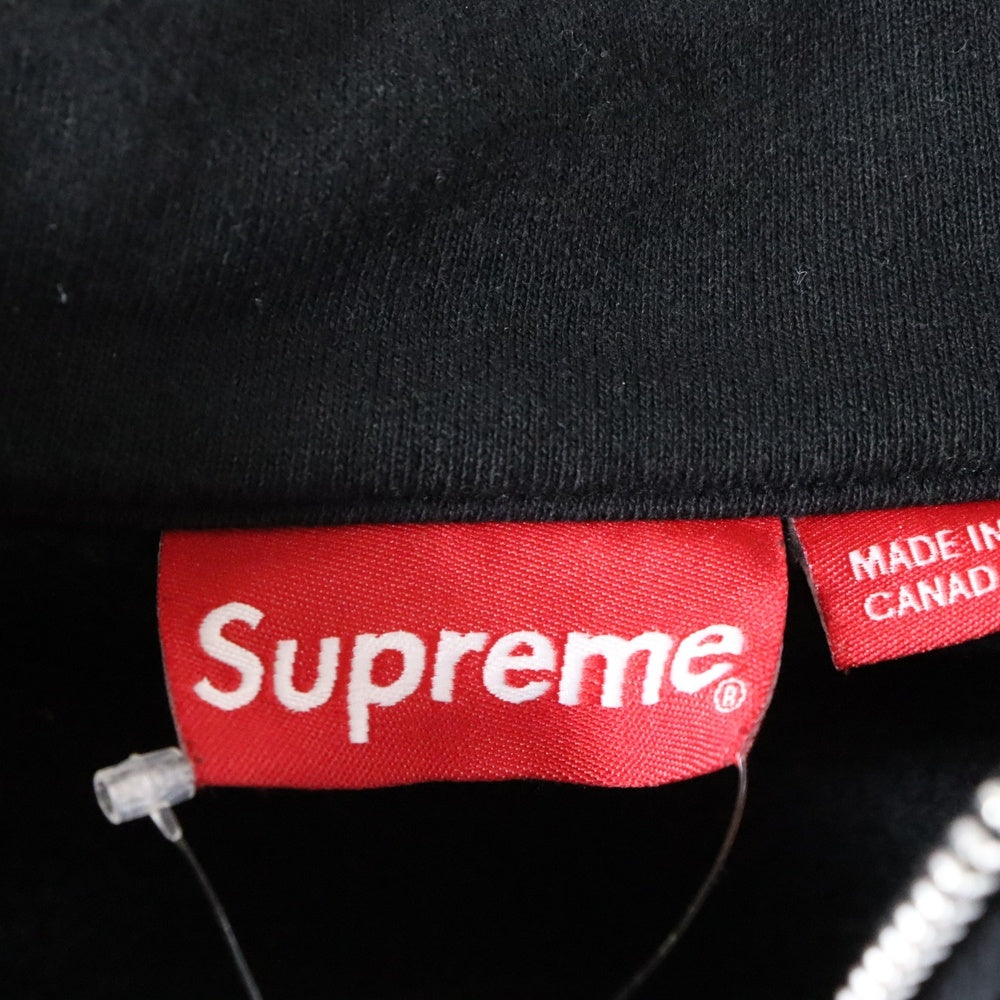 SUPREME(シュプリーム) 15AW SUP HALF ZIP PULLOVER ビックロゴ ハーフジップ プルオーバー ブラック