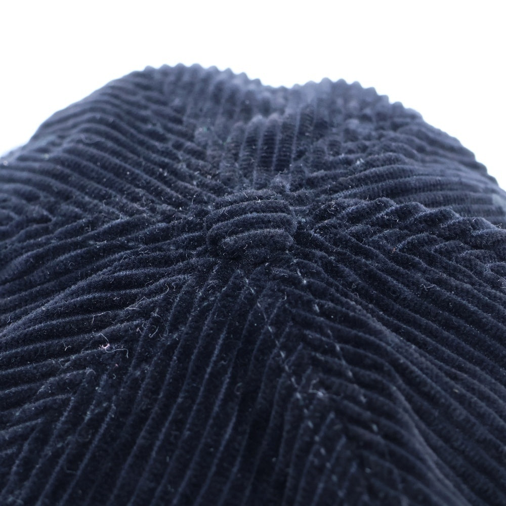 SUPREME(シュプリーム) 23AW CORDUROY S LOGO 6 PANEL コーデュロイ S ロゴ 6 パネル ブラック