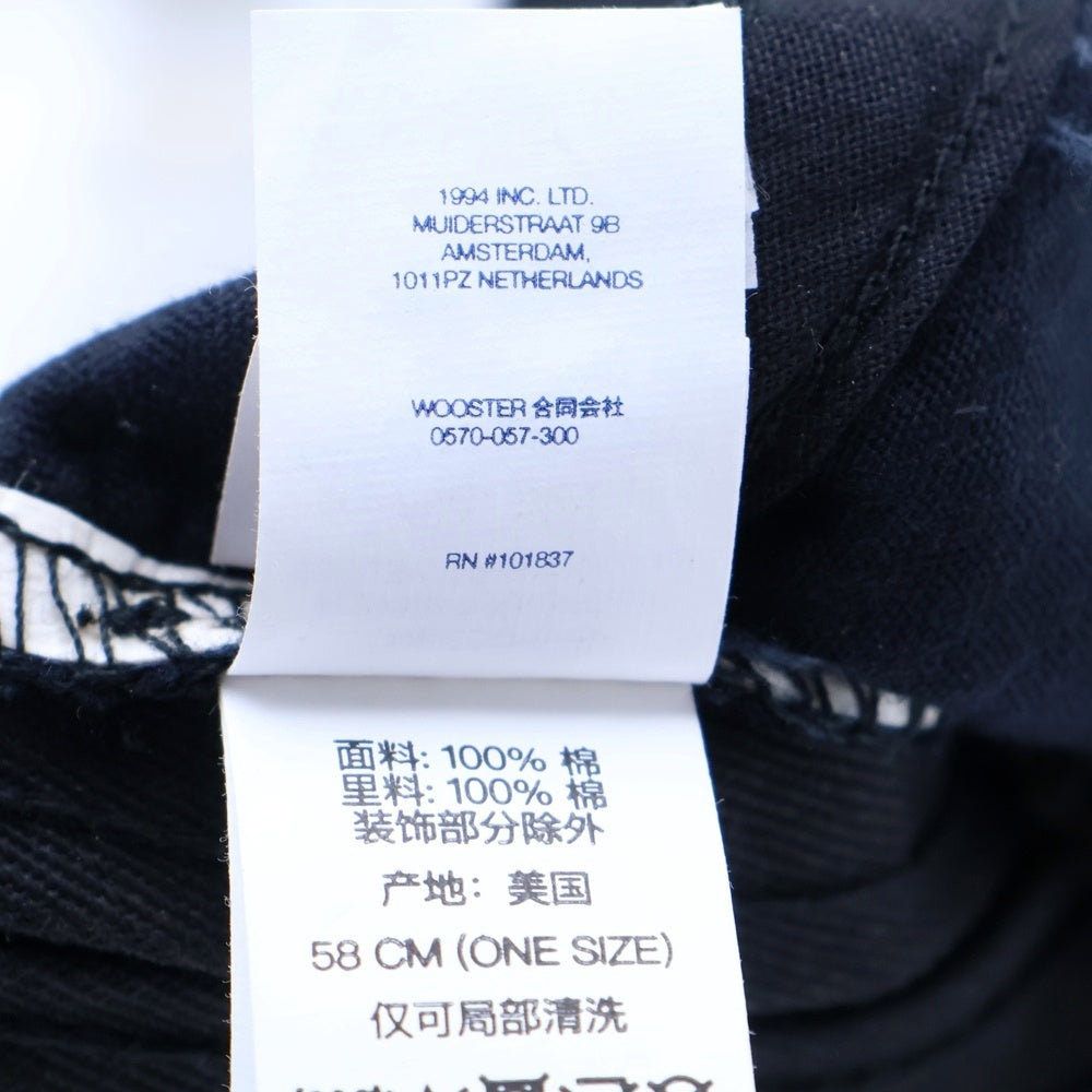 SUPREME(シュプリーム) 23AW CORDUROY S LOGO 6 PANEL コーデュロイ S ロゴ 6 パネル ブラック