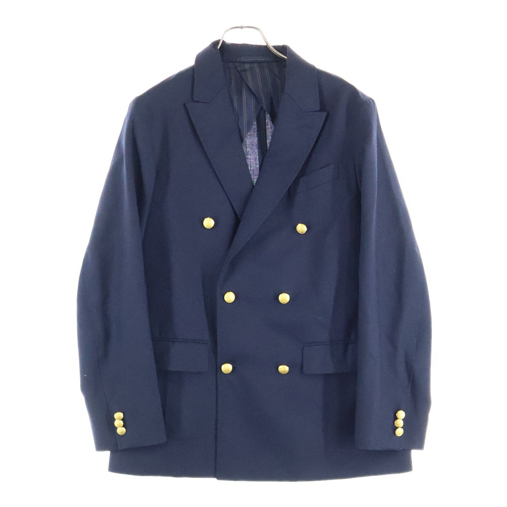TOMORROWLAND(トゥモローランド) ウール ダブルブレステッド6Bスーツジャケット ネイビー 63-07-31-07003