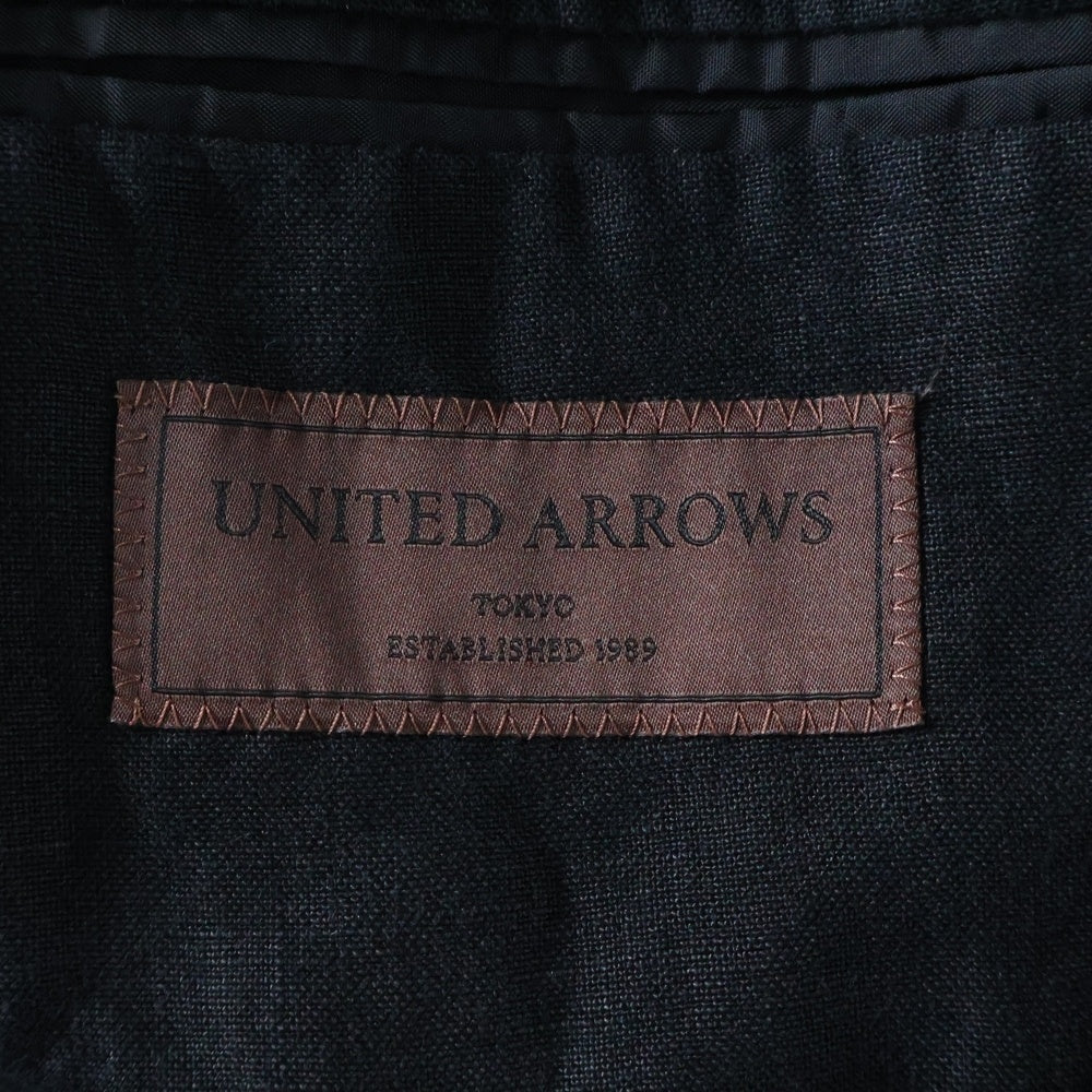 UNITED ARROWS(ユナイテッドアローズ) リネンテーラードジャケット ブラック 1122-110-6061
