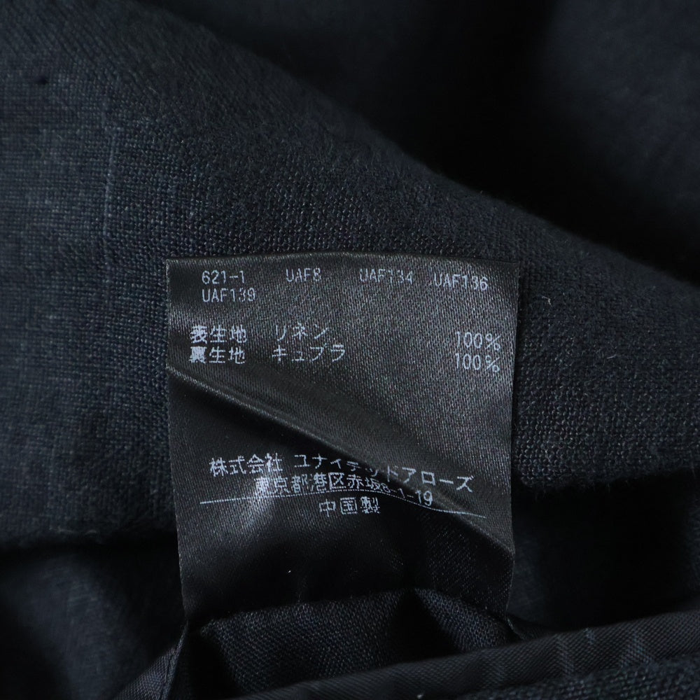 UNITED ARROWS(ユナイテッドアローズ) リネンテーラードジャケット ブラック 1122-110-6061