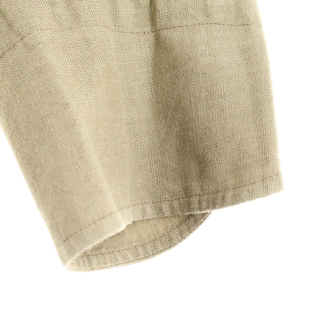 TOMORROWLAND PILGRIM(トゥモローランド ピルグリム) アイリッシュリネン ボタンダウン長袖シャツ ベージュ 61-01-32-01402