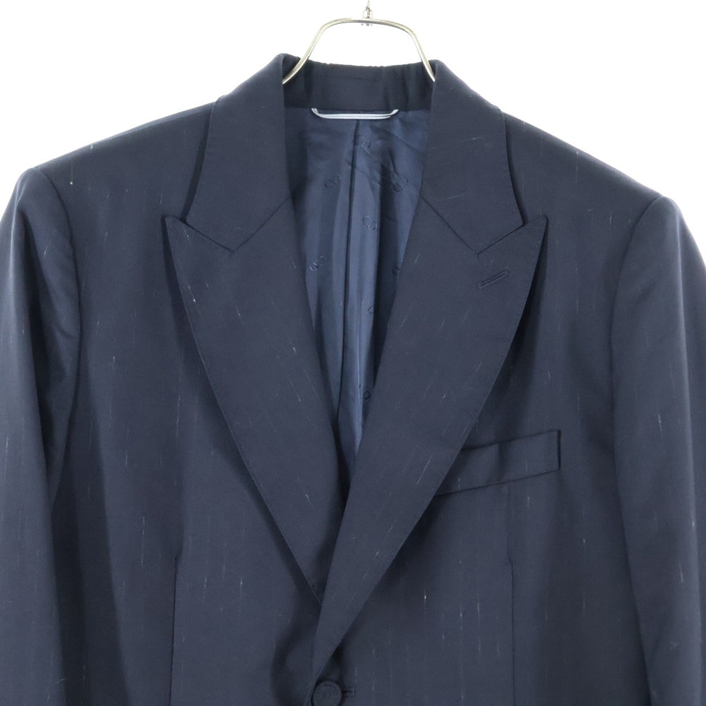 DIOR(ディオール) 23AW スラブ バージンウール スーツ ジャケット ネイビー 393C221A5852