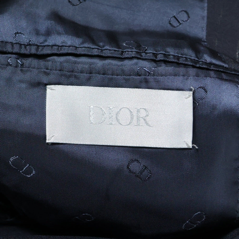 DIOR(ディオール) 23AW スラブ バージンウール スーツ ジャケット ネイビー 393C221A5852