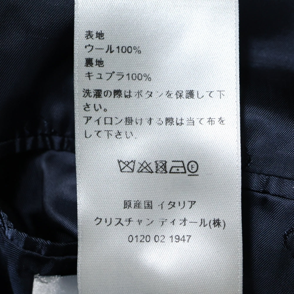 DIOR(ディオール) 23AW スラブ バージンウール スーツ ジャケット ネイビー 393C221A5852