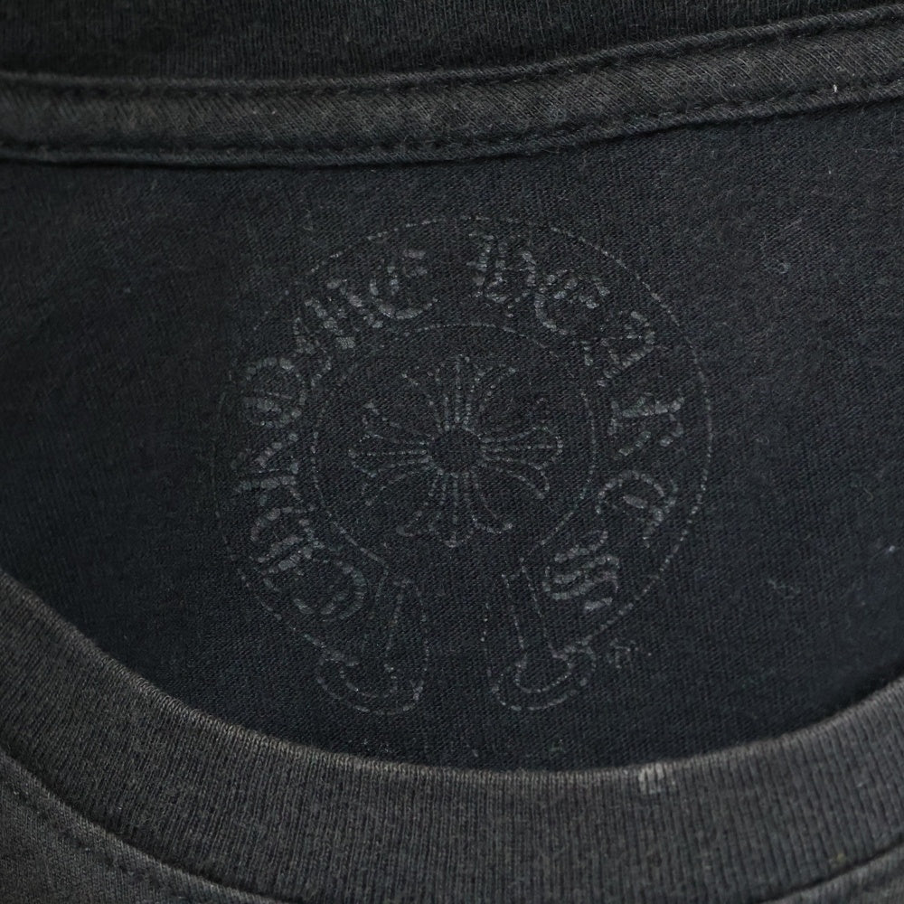 CHROME HEARTS(クロムハーツ) Back Grad Circle Logo L/S Tee グラデーション サークルロゴ フローラル ロングスリーブTシャツ 長袖カットソー ブラック