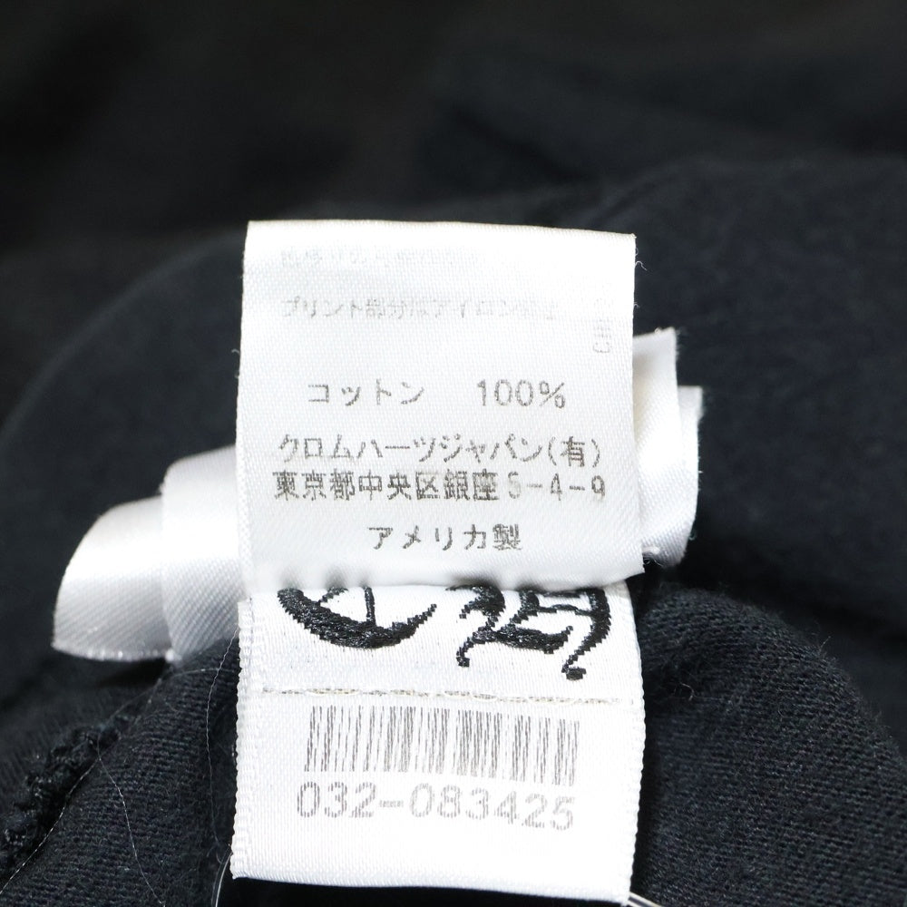 CHROME HEARTS(クロムハーツ) Back Grad Circle Logo L/S Tee グラデーション サークルロゴ フローラル ロングスリーブTシャツ 長袖カットソー ブラック