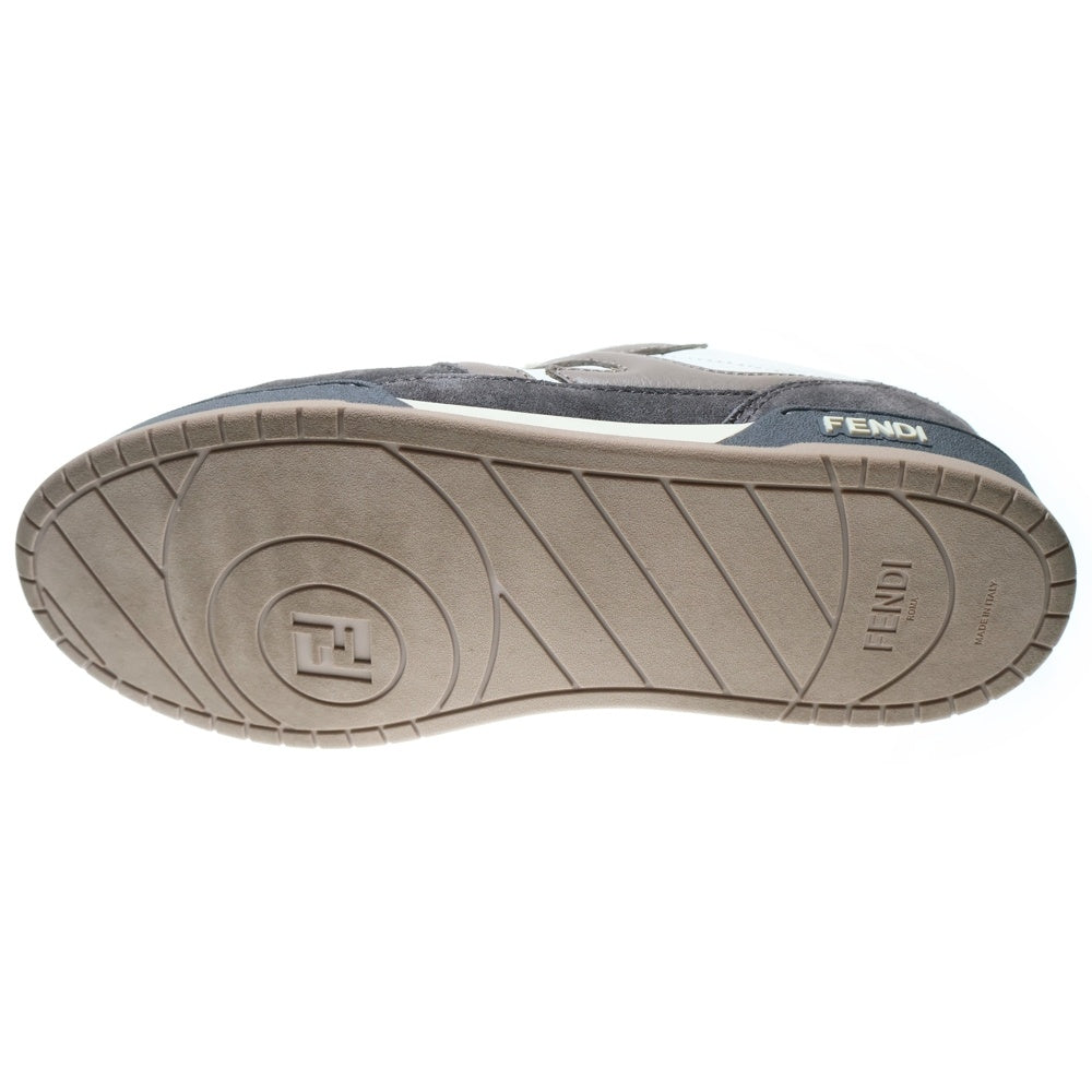 FENDI(フェンディ) MATCH SNEAKER マッチ グレースエード ローカットスニーカー シューズ ホワイト/ブラウン 7E1493AI1NF1IJF