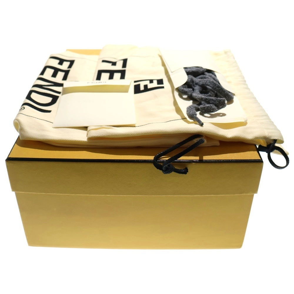 FENDI(フェンディ) MATCH SNEAKER マッチ グレースエード ローカットスニーカー シューズ ホワイト/ブラウン 7E1493AI1NF1IJF