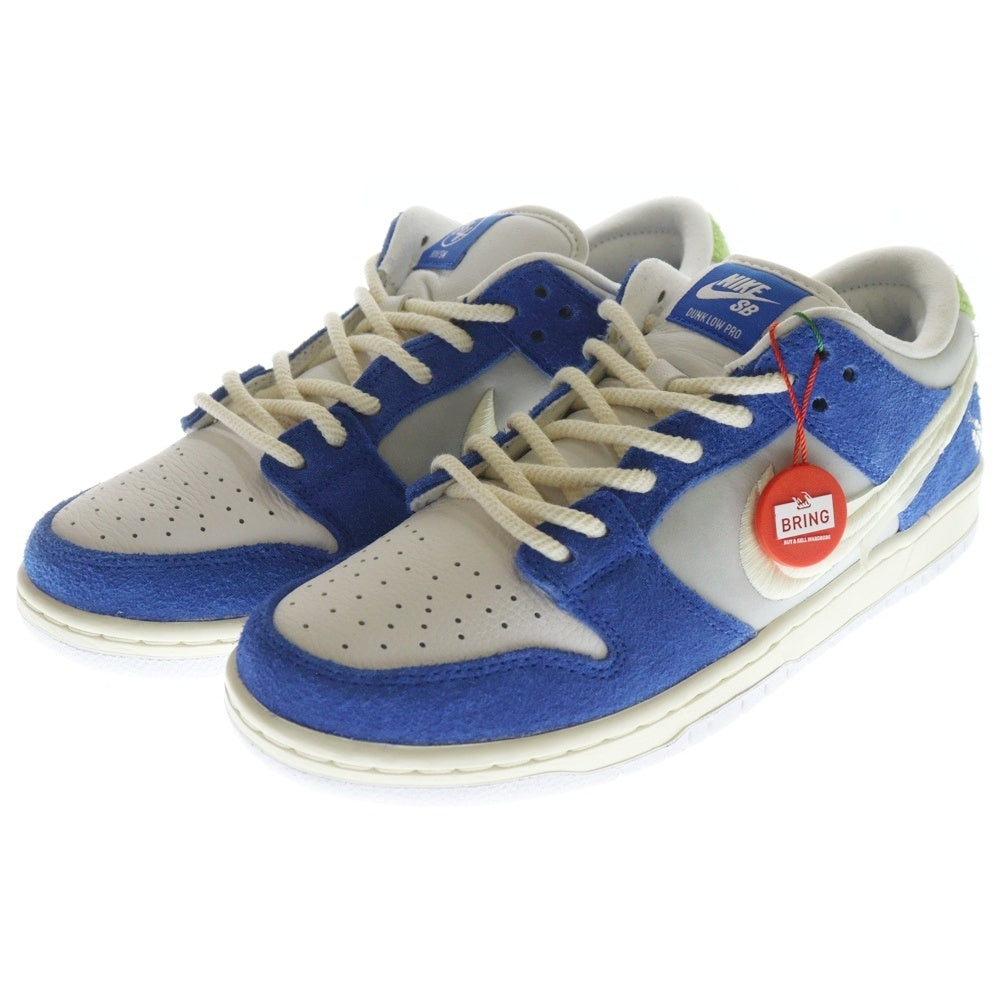 NIKE SB(ナイキエスビー) ×FLY STREETWEAR SB DUNK LOW GARDENIA DQ5130-400 フライ ストリートウェア エスビー ダンク ガーデニア ローカットスニーカー ブルー/ホワイト US9/27cm