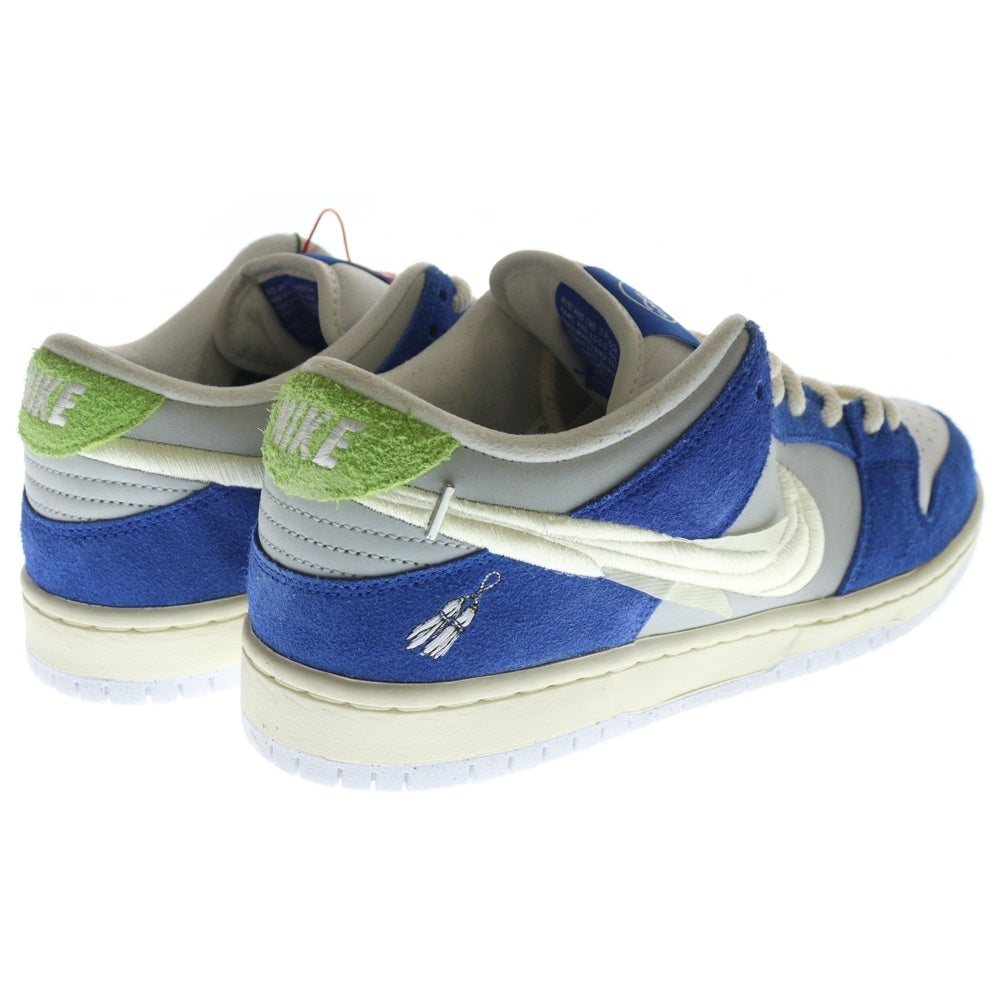 NIKE SB(ナイキエスビー) ×FLY STREETWEAR SB DUNK LOW GARDENIA DQ5130-400 フライ ストリートウェア エスビー ダンク ガーデニア ローカットスニーカー ブルー/ホワイト US9/27cm