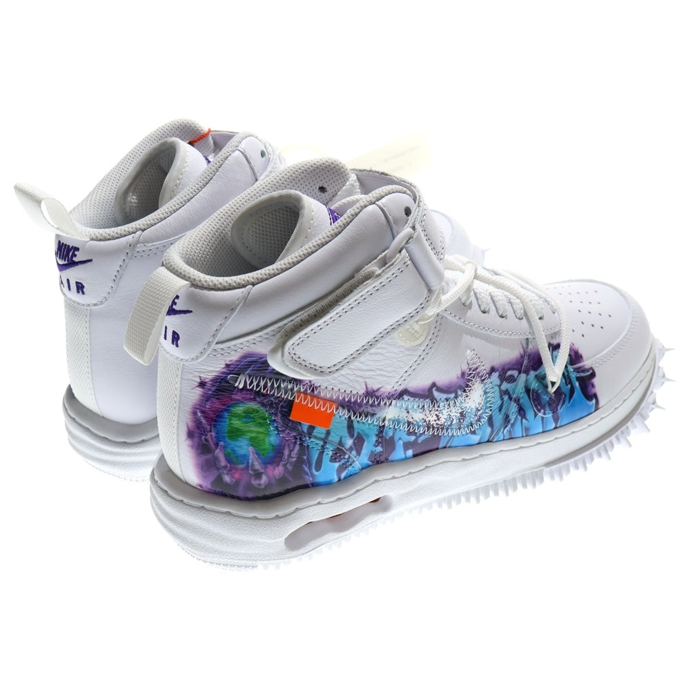 NIKE(ナイキ) ×OFF-WHITE AIR FORCE1 MID SP LTHR DR0500-100 オフホワイト エアフォース1 ミッドカットスニーカー ホワイト US8.5/26.5cm