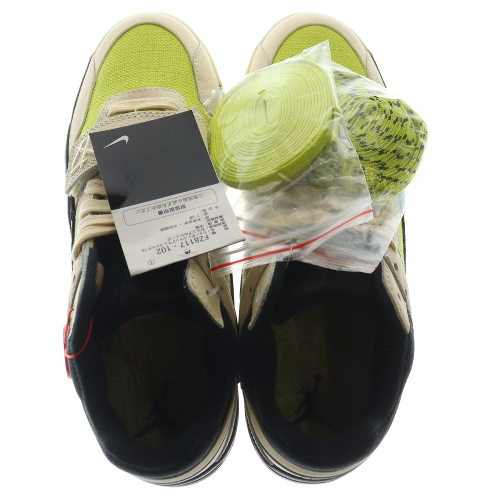 NIKE(ナイキ) ×TRAVISSCOTT JORDAN JUMPMAN JACK CJ1 T-Rexx Bright Cactus ジョーダン ジャンプマンジャック ブライトカクタス ローカットスニーカー US9/27cm FZ8117-102