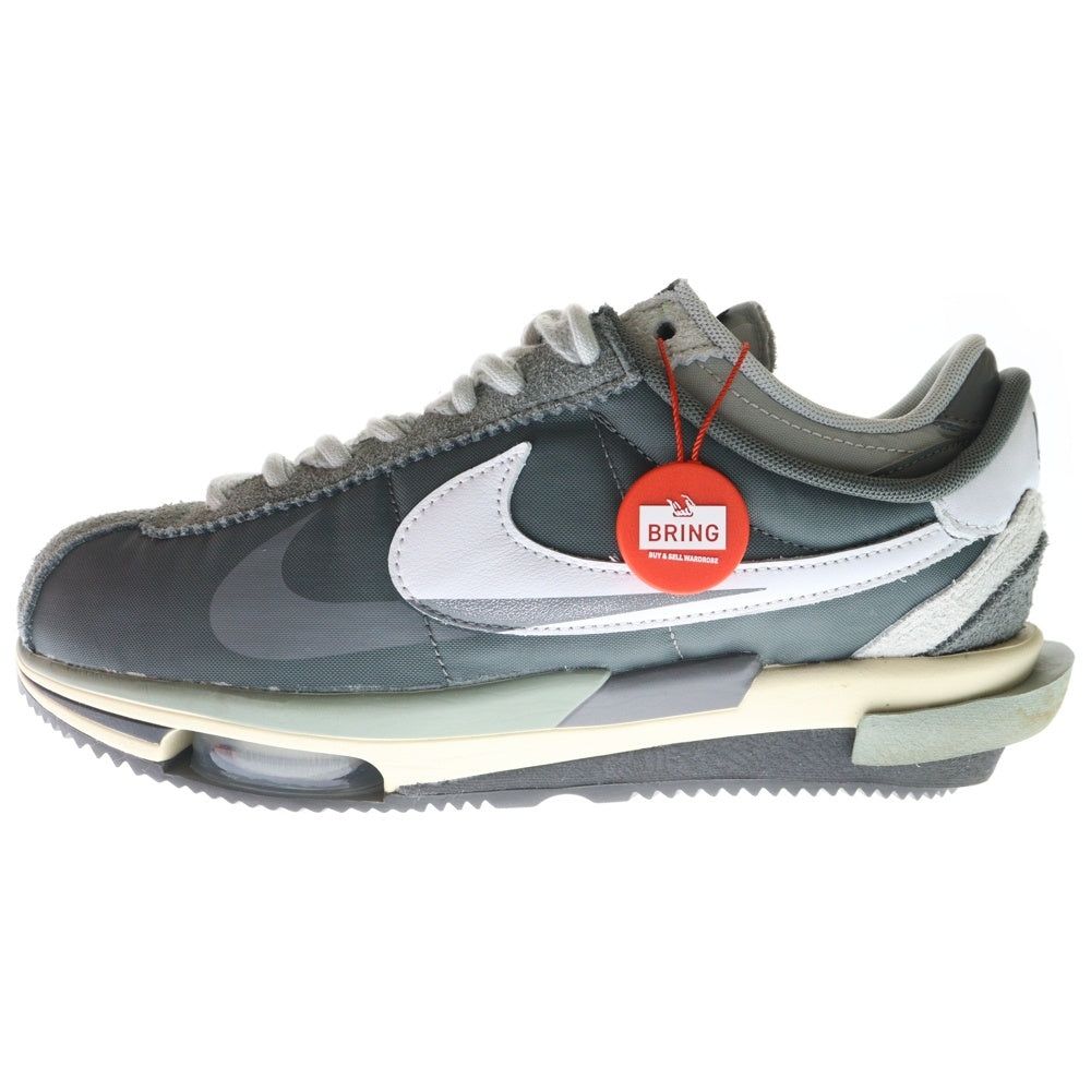 NIKE(ナイキ) ×SACAI ZOOM CORTEZ IRON GREY DQ0581-001 サカイ ズーム コルテッツ アイロン ローカットスニーカー グレー US8.5/26.5cm