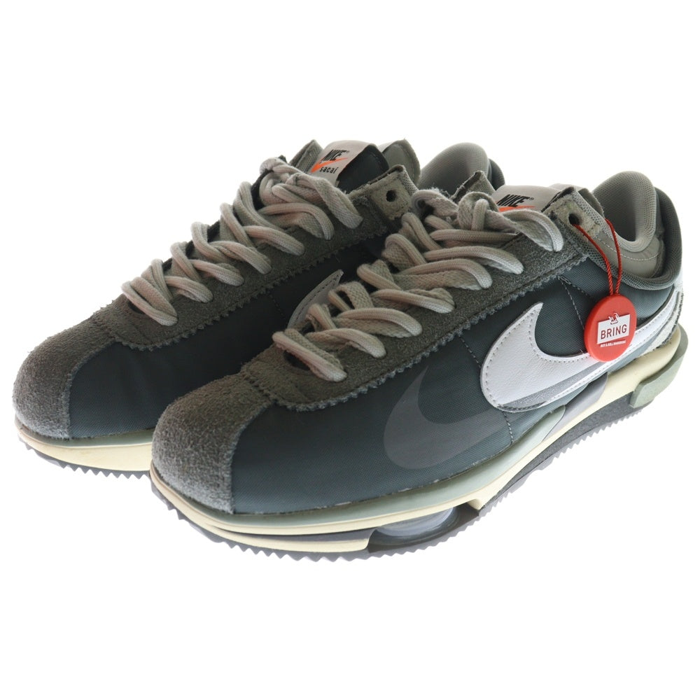 NIKE(ナイキ) ×SACAI ZOOM CORTEZ IRON GREY DQ0581-001 サカイ ズーム コルテッツ アイロン ローカットスニーカー グレー US8.5/26.5cm