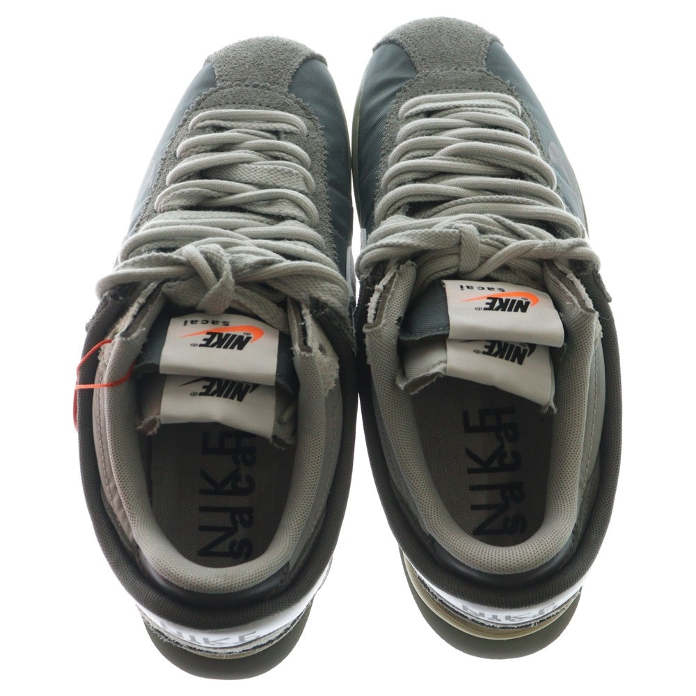 NIKE(ナイキ) ×SACAI ZOOM CORTEZ IRON GREY DQ0581-001 サカイ ズーム コルテッツ アイロン ローカットスニーカー グレー US8.5/26.5cm