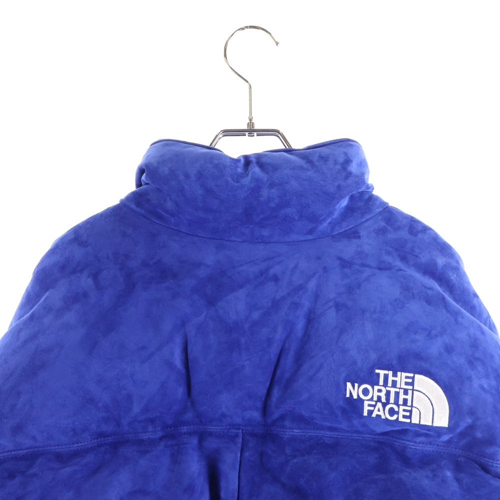 SUPREME(シュプリーム) 23AW ×THE NORTH FACE Suede Nuptse Jacket ノースフェイス スウェード ヌプシ ダウン ジャケット ブルー NF0A875N