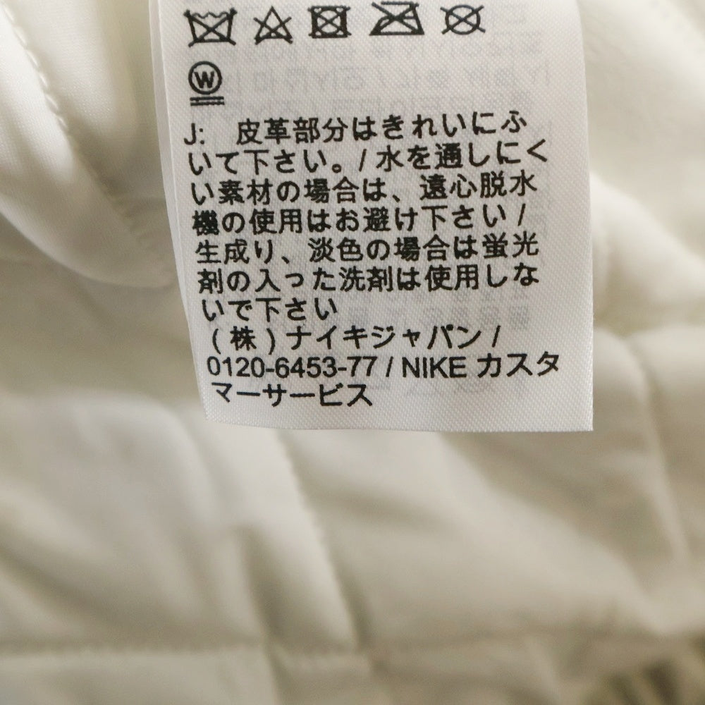 SUPREME(シュプリーム) 19AW ×NIKE Leather Anorak Bomber Jacket ナイキ レザー アノラック ボンバージャケット ホワイト CK6218-010