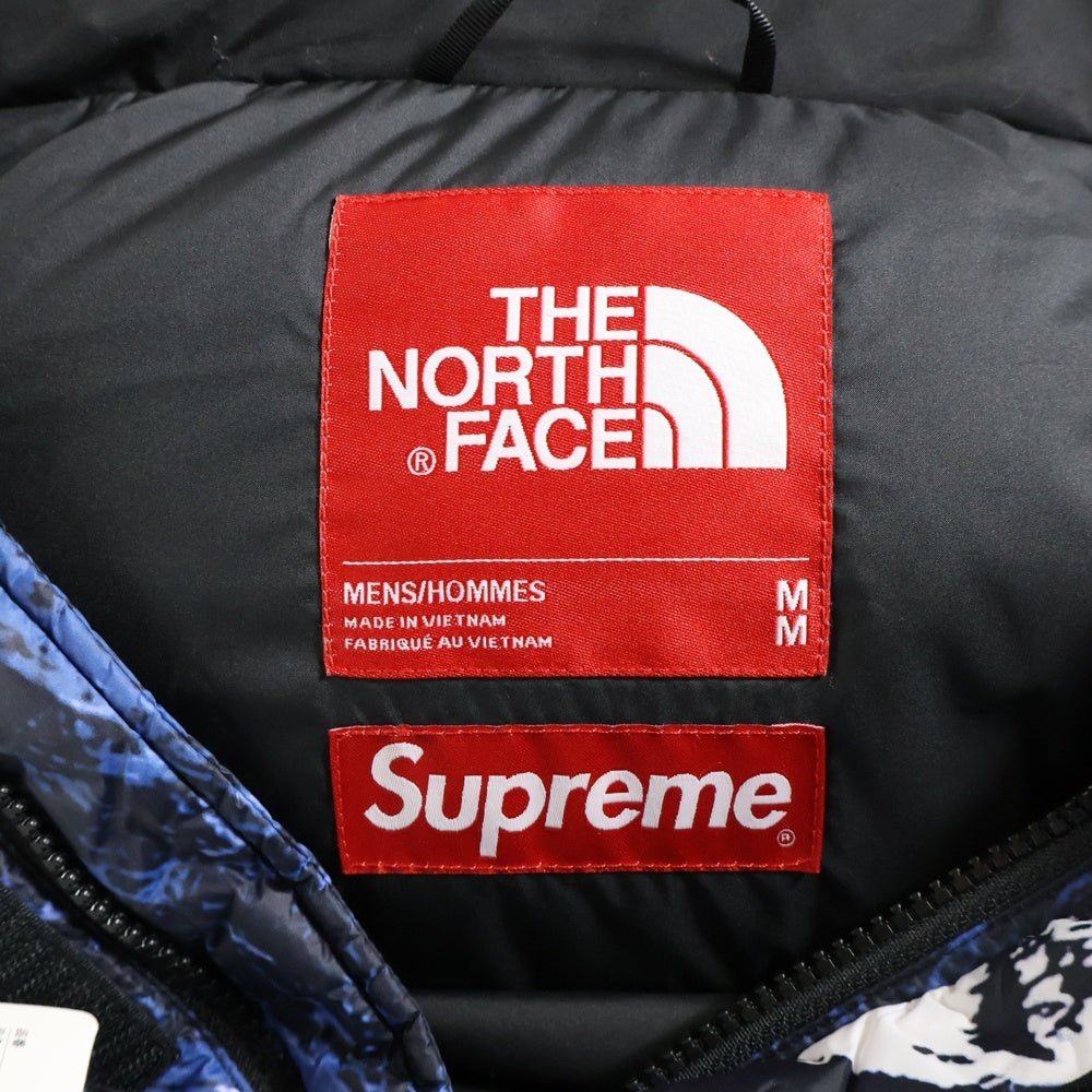 SUPREME(シュプリーム) 17AW ×THE NORTH FACE Mountain Baltoro Jacket ザノースフェイス マウンテンバルトロジャケット 雪山 ブルー/ホワイト ND91701I
