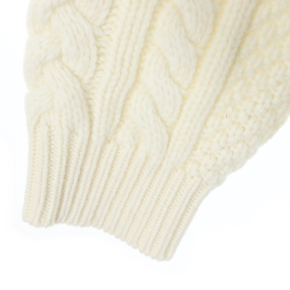SUPREME(シュプリーム) 23AW Applique Cable Knit Sweater アップリケ ケーブル ニット クルーネックセーター ホワイト
