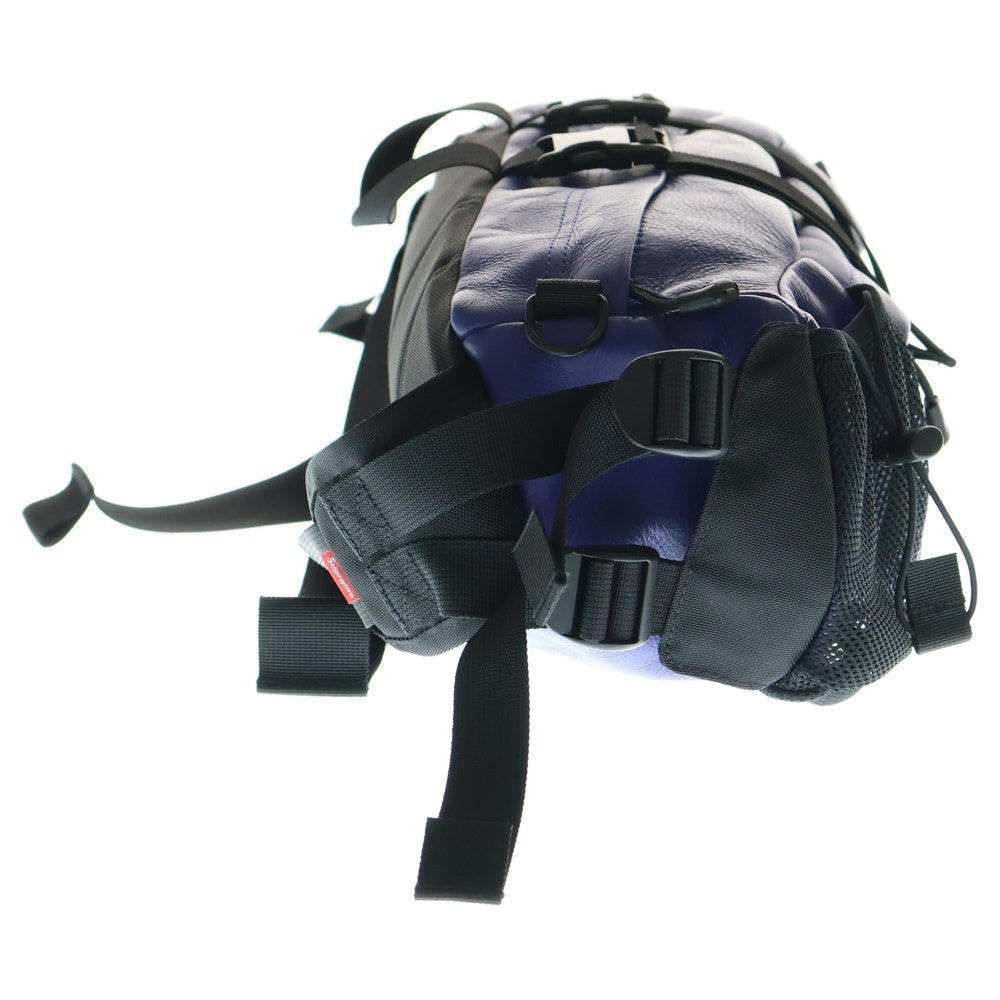 SUPREME(シュプリーム) 18AW×THE NORTH FACE Leather Mountain Waist Bag ザ ノースフェイス レザーマウンテン ウェイストバッグ ショルダーバッグ パープル NF0A3VJA
