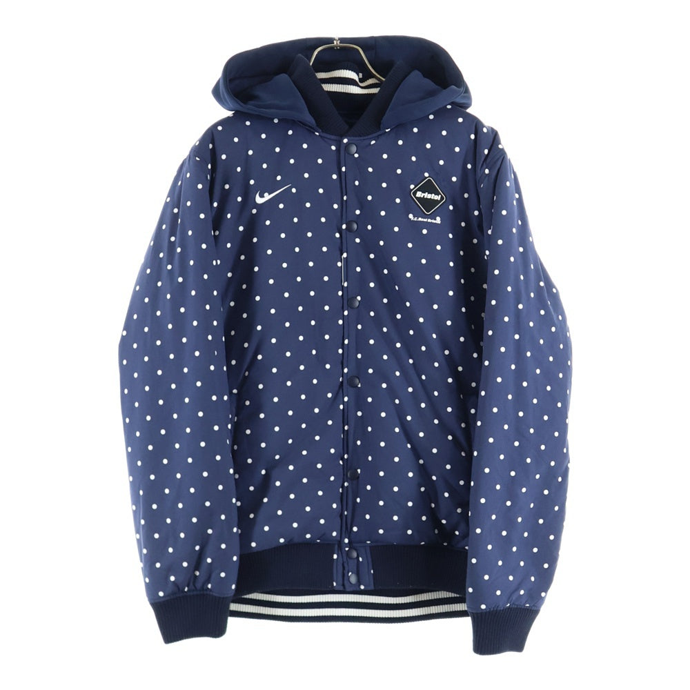 NIKE(ナイキ) 15AW × FCRB RIVERSIBLE STADIUM JACKET リバーシブルスタジアムジャケット スタジャン ネイビー 789533-450