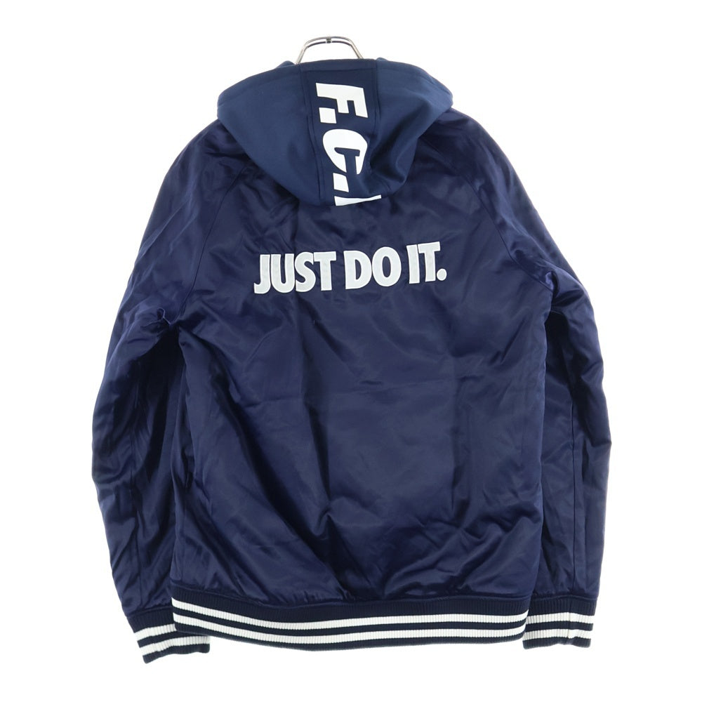 NIKE(ナイキ) 15AW × FCRB RIVERSIBLE STADIUM JACKET リバーシブルスタジアムジャケット スタジャン ネイビー 789533-450