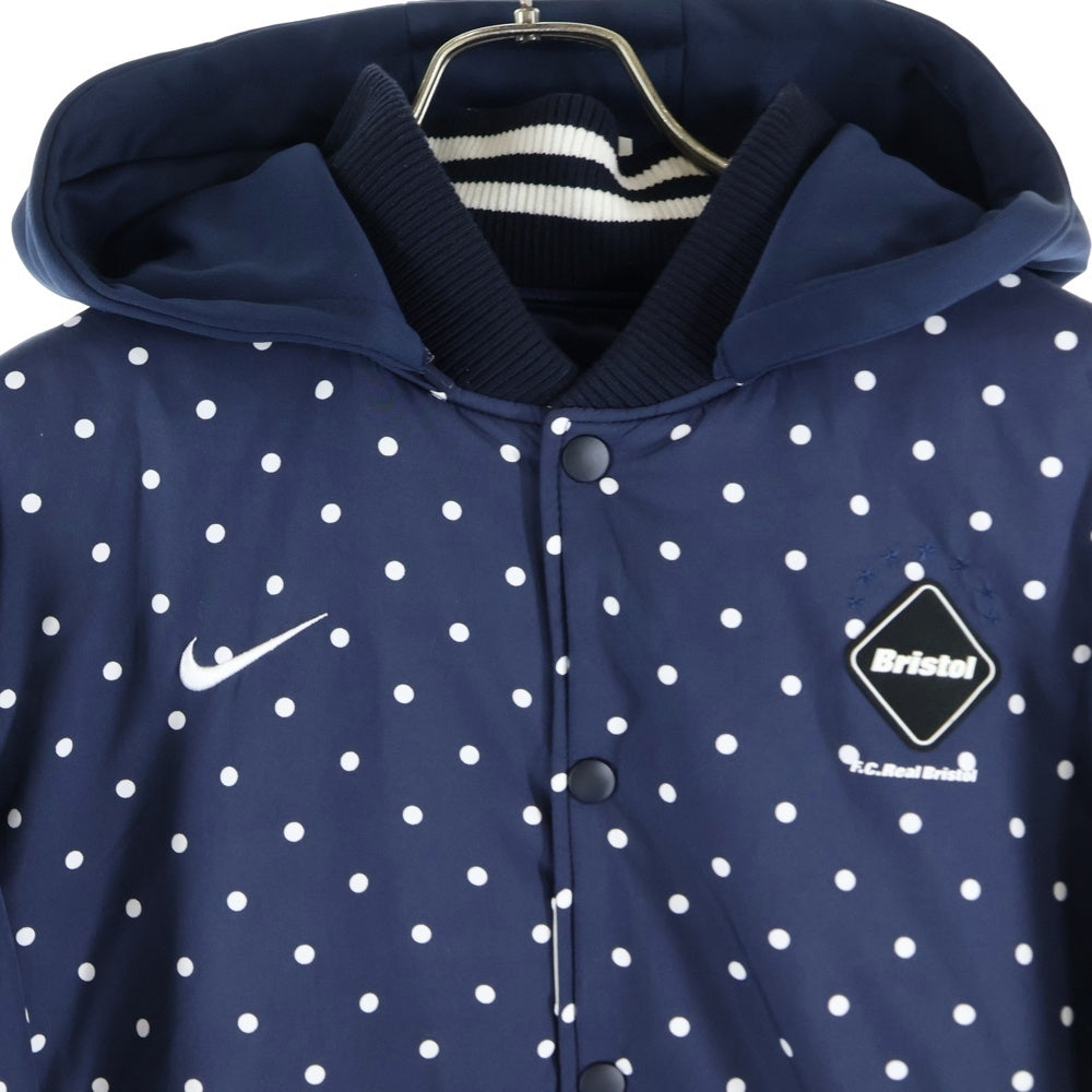 NIKE(ナイキ) 15AW × FCRB RIVERSIBLE STADIUM JACKET リバーシブルスタジアムジャケット スタジャン ネイビー 789533-450