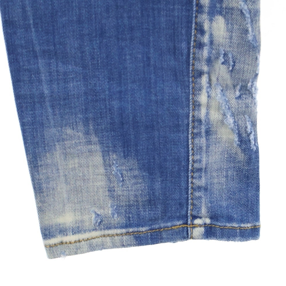 DSQUARED2(ディースクエアード) 18SS SEXY TWIST JEAN セクシーツイストジーン プリント デニムパンツ インディゴ S74LB0317