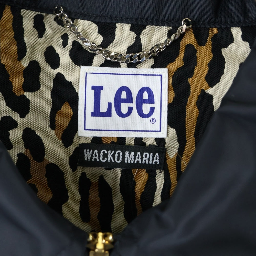 WACKO MARIA(ワコマリア) × LEE NYLO 91-B JACKET ナイロンジャケット レオパード ブラック LB0602