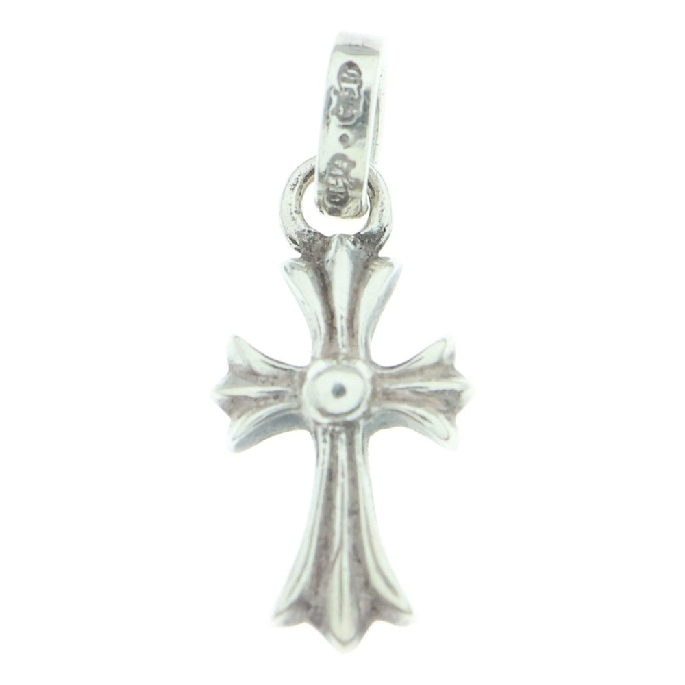 CHROME HEARTS(クロムハーツ) CRS BBYFAT P SAP ベイビーファットクロス PAVEサファイア ペンダントトップ シルバー BCA236