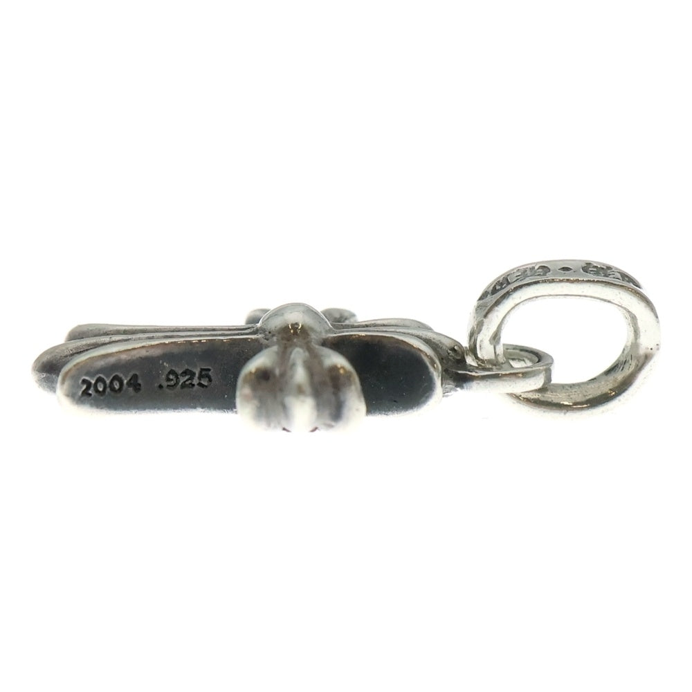 CHROME HEARTS(クロムハーツ) CRS BBYFAT P SAP ベイビーファットクロス PAVEサファイア ペンダントトップ シルバー BCA236