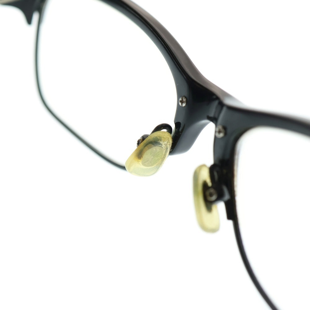 CHROME HEARTS(クロムハーツ) LOVE GLOVE フレアモチーフ アイウェア 眼鏡 ブラック/シルバー