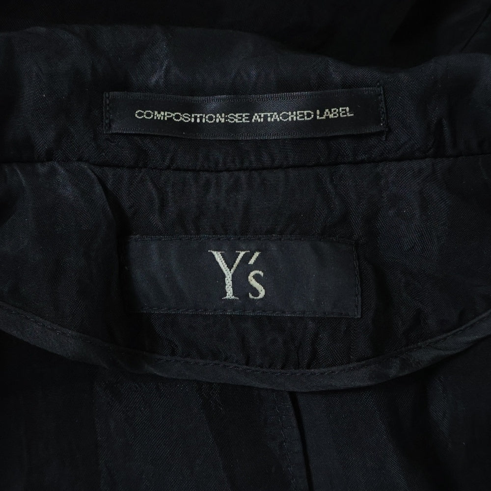 Y's(ワイズ) チェック柄シアージャケット ブラック レディース YL-J28-218
