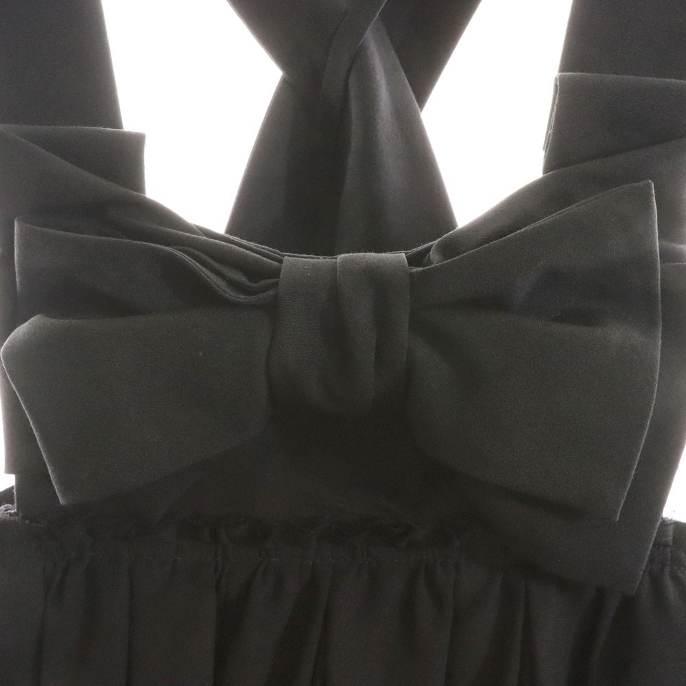 COMME des GARCONS COMME des GARCONS(コムデギャルソンコムデギャルソン) 18SS フロントリボン装飾 ウールスカート ブラック レディース RS-A006