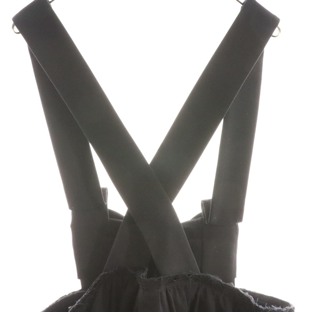 COMME des GARCONS COMME des GARCONS(コムデギャルソンコムデギャルソン) 18SS フロントリボン装飾 ウールスカート ブラック レディース RS-A006