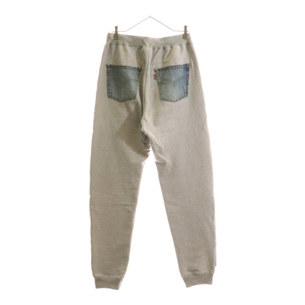 COMME des GARCONS JUNYA WATANABE MAN(コムデギャルソンジュンヤワタナベマン) 22AW デニム 切り替え イージー スウェットパンツ グレー/インディゴ JJ-P106