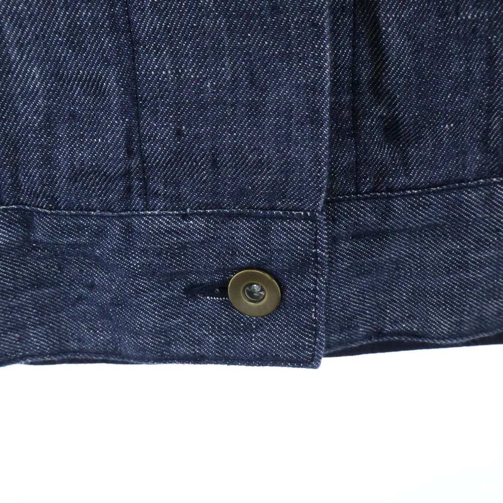 NO BRAND(ノーブランド) 6 ROKU ASA DENIM MOTIF VEST デニム ノースリーブベスト インディゴ 8625-243-0309