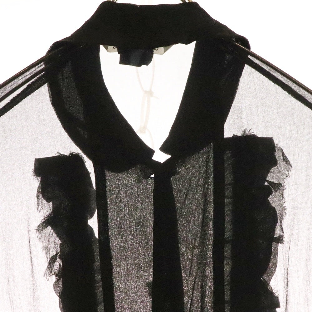 COMME des GARCONS COMME des GARCONS(コムデギャルソンコムデギャルソン) 24SS ティアードフリルノースリーブワンピース ブラック RM-O013