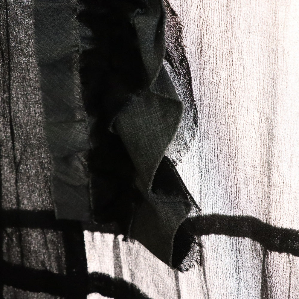 COMME des GARCONS COMME des GARCONS(コムデギャルソンコムデギャルソン) 24SS ティアードフリルノースリーブワンピース ブラック RM-O013