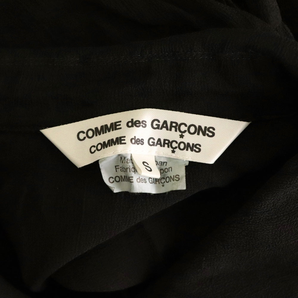 COMME des GARCONS COMME des GARCONS(コムデギャルソンコムデギャルソン) 24SS ティアードフリルノースリーブワンピース ブラック RM-O013