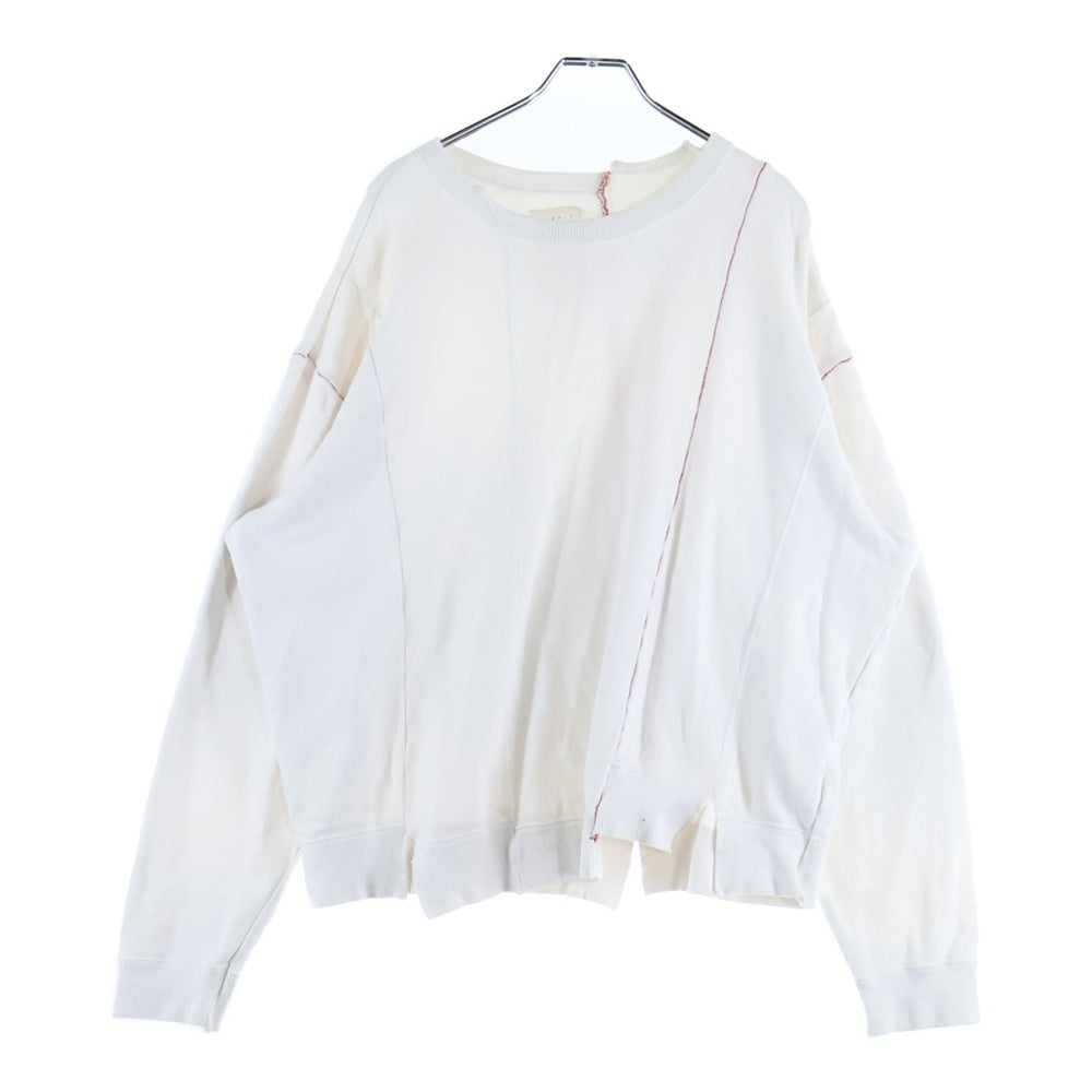 KURO(クロ) REMAKE CREW NECK リメイク クルーネックスウェット トレーナー ホワイト レディース 963417
