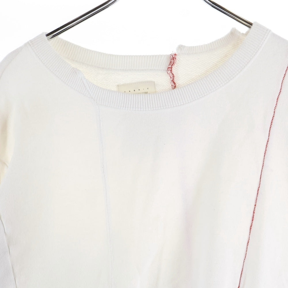 KURO(クロ) REMAKE CREW NECK リメイク クルーネックスウェット トレーナー ホワイト レディース 963417
