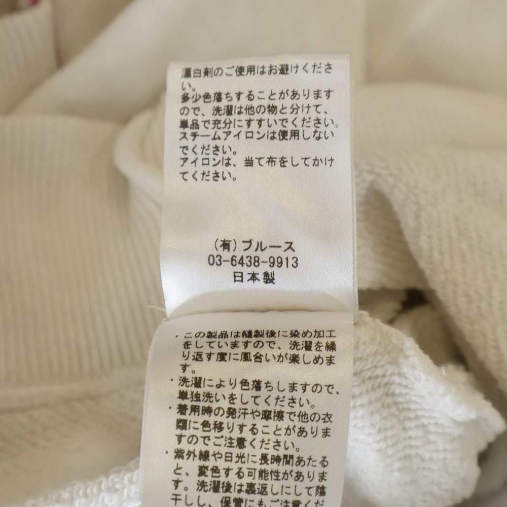 KURO(クロ) REMAKE CREW NECK リメイク クルーネックスウェット トレーナー ホワイト レディース 963417