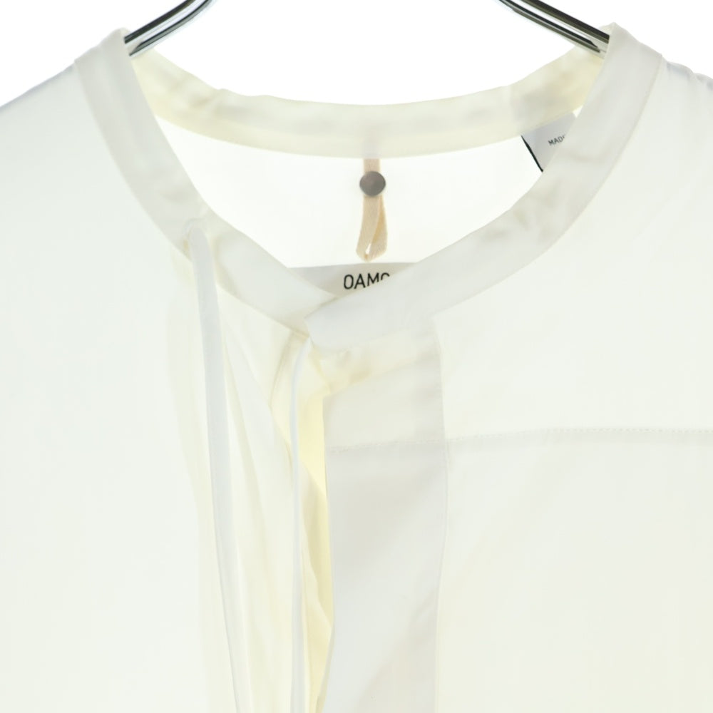 OAMC(オーエーエムシー) SALISH shirt ロングシャツ バンドカラーシャツ ホワイト レディース OAMP600260