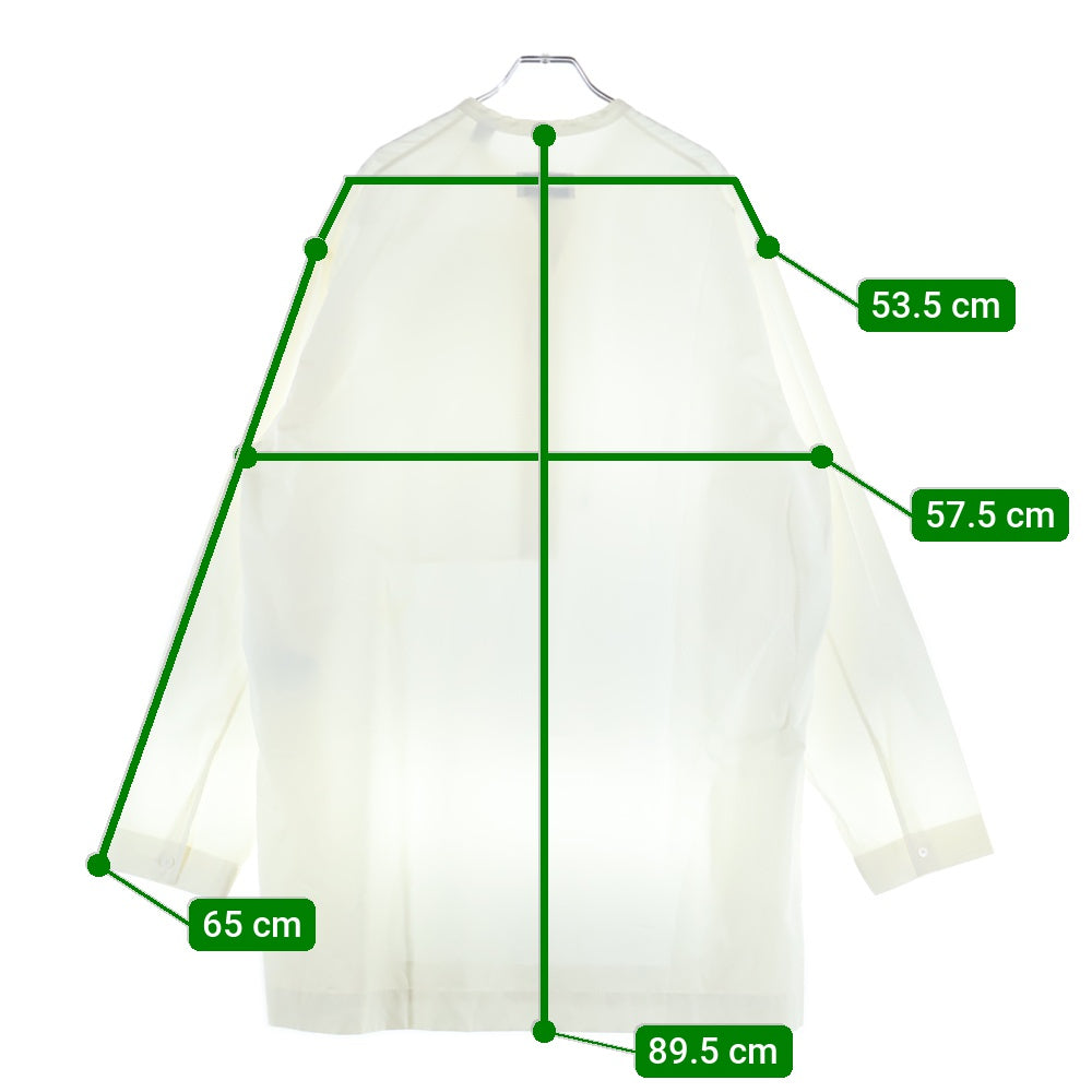 OAMC(オーエーエムシー) SALISH shirt ロングシャツ バンドカラーシャツ ホワイト レディース OAMP600260