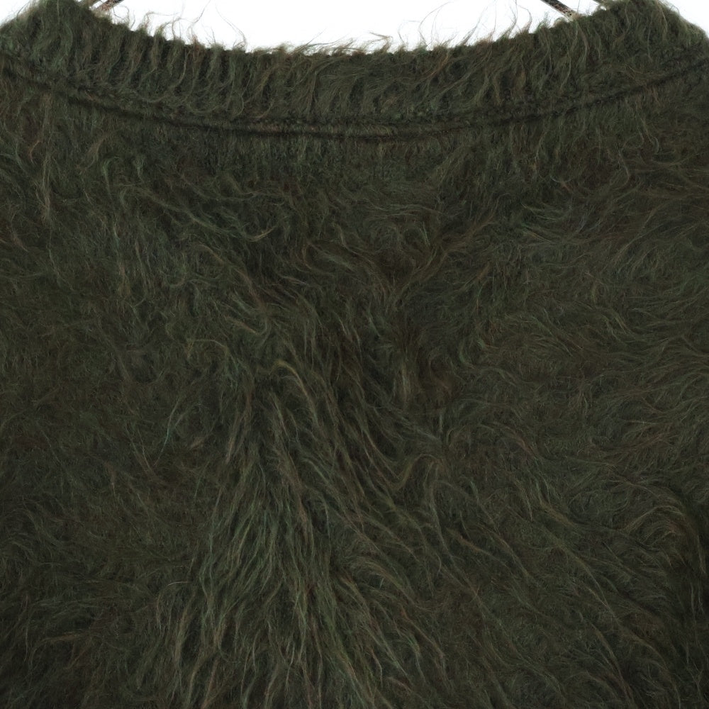PERVERZE(パーバーズ) Wave Crash Knit Midi Cardigan クラッシュニットカーディガン カーキ レディース 0121030516