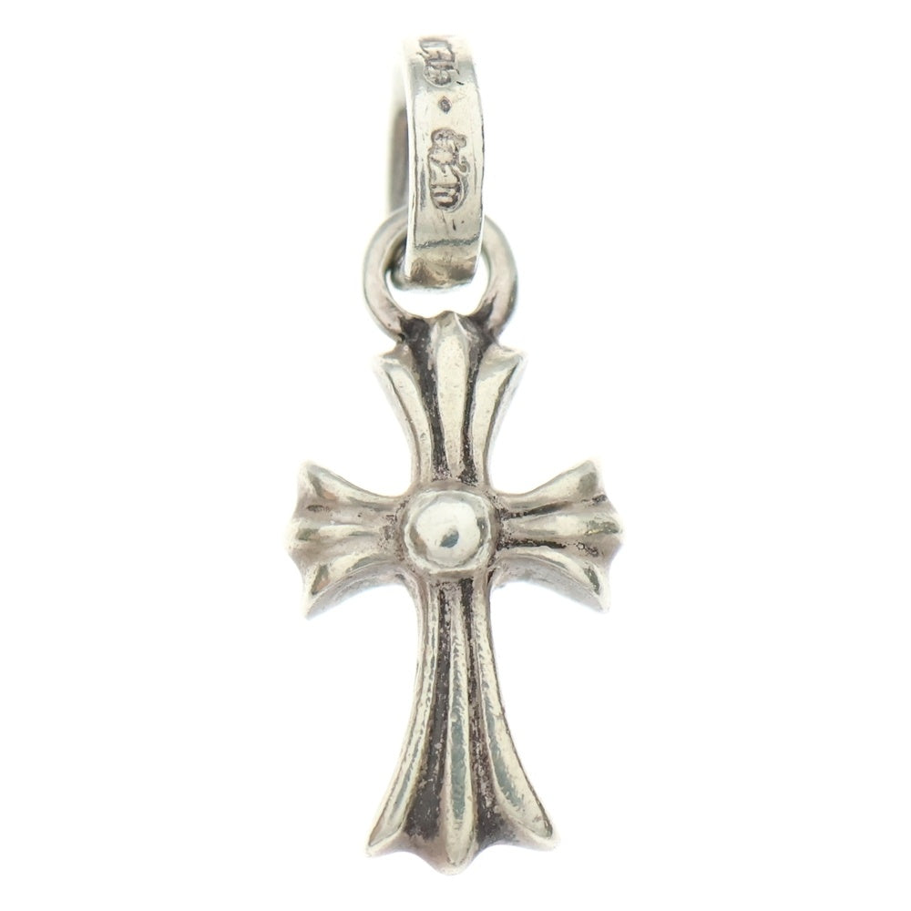 CHROME HEARTS(クロムハーツ) CRS BBYFAT P SAP ベイビーファットクロス PAVEサファイア ペンダントトップ シルバー BCA236