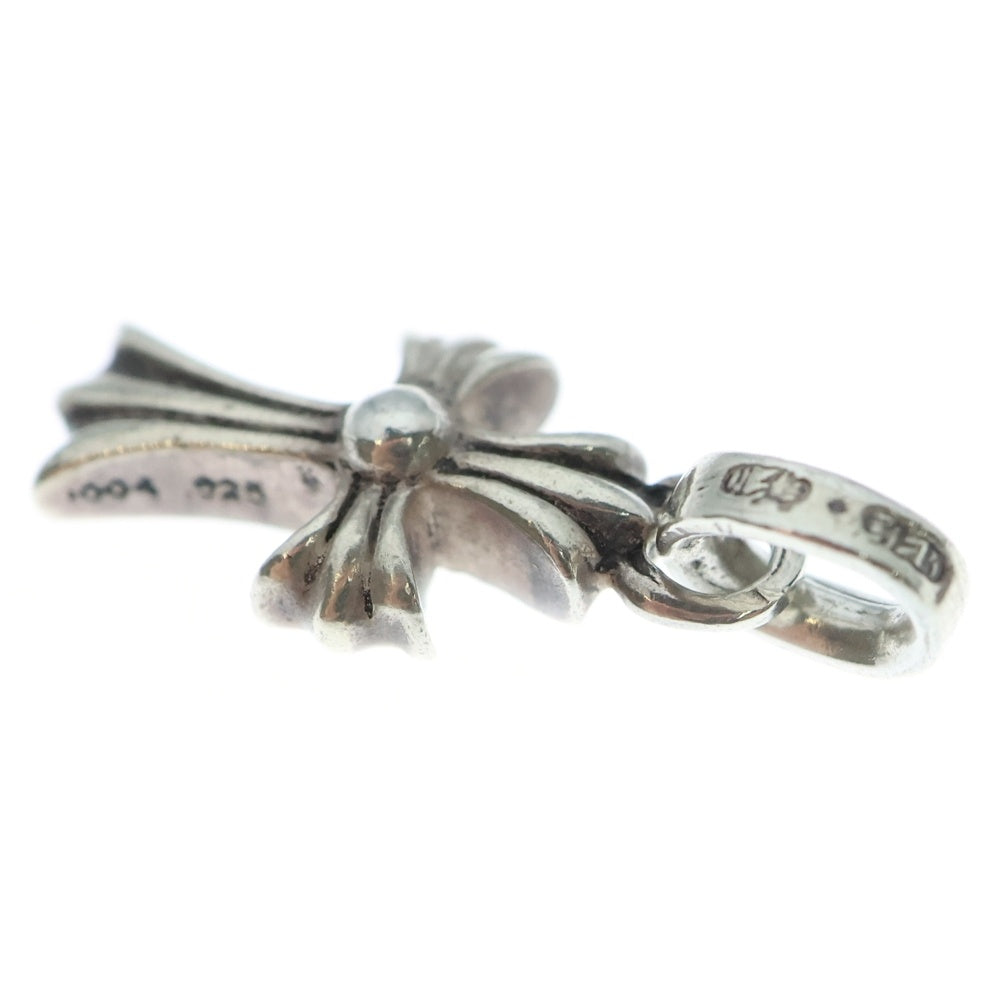 CHROME HEARTS(クロムハーツ) CRS BBYFAT P SAP ベイビーファットクロス PAVEサファイア ペンダントトップ シルバー BCA236